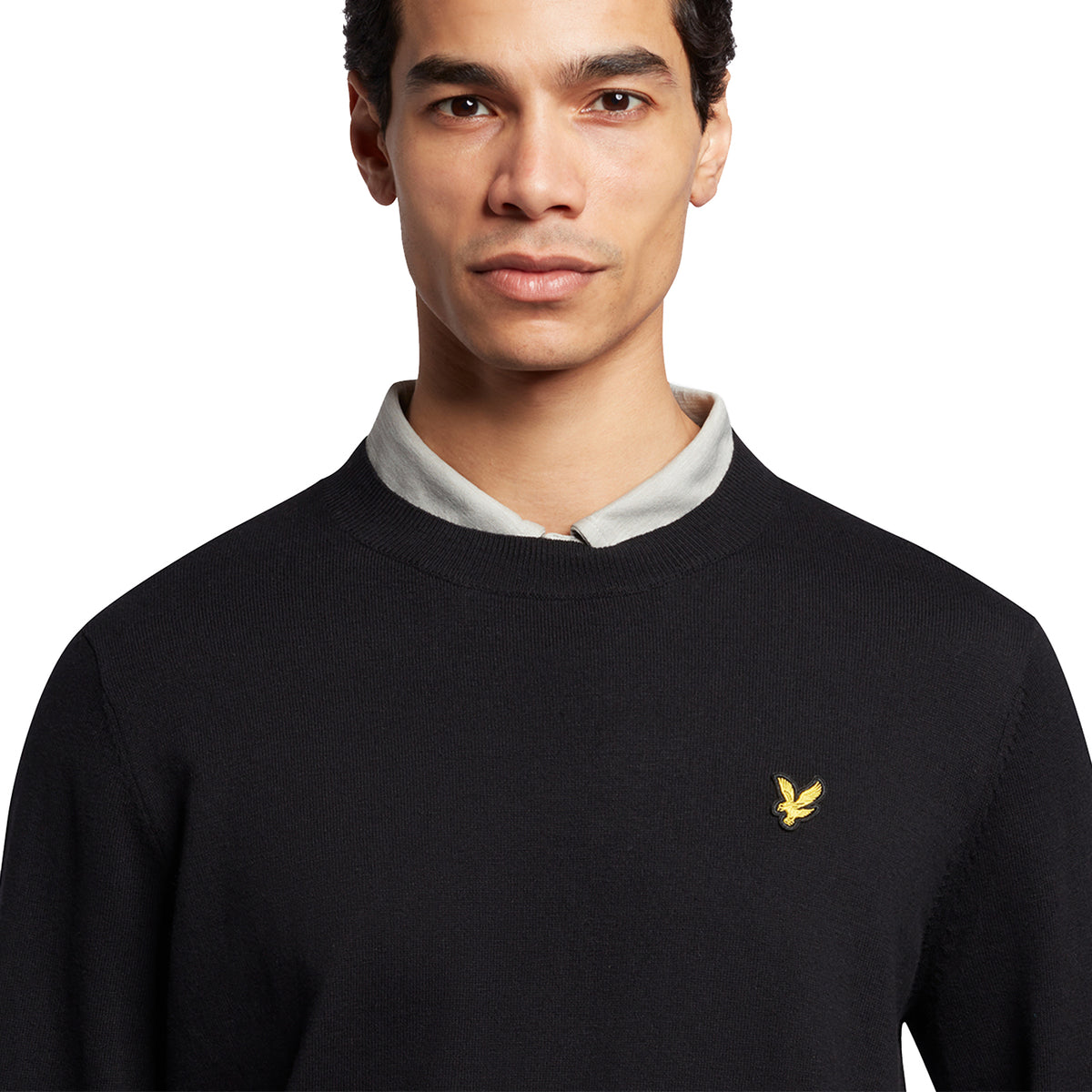 Lyle & Scott Evolution Crew Knit- Jet Black