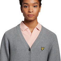 Lyle & Scott Women 's Grace Cardigan -Mid Grey Marl