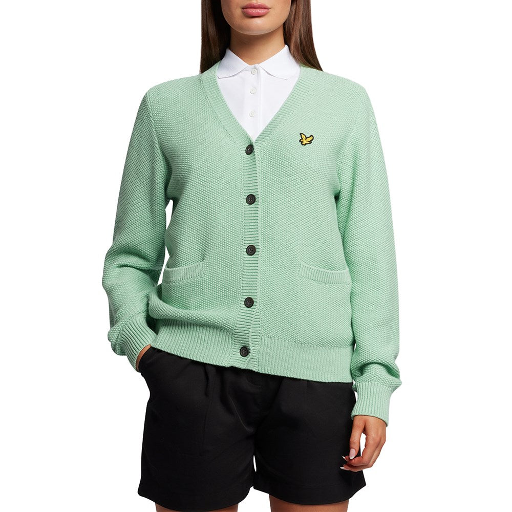 Lyle & Scott Women 's Grace Cardigan- 창백한 청록색