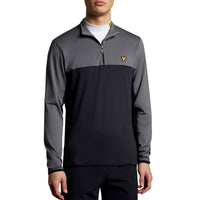 Lyle & Scott Colour Block Midlayer - True Black