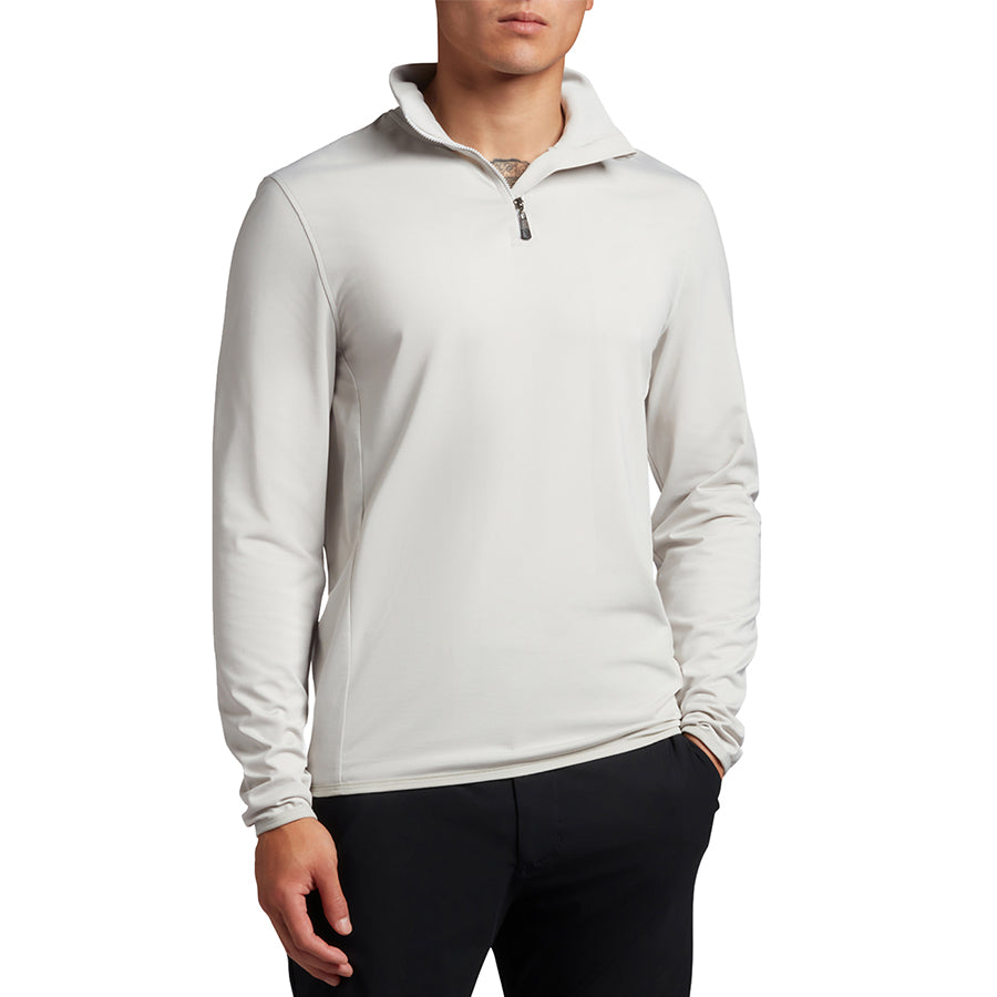 Lyle & Scott Tonal Eagle Tech 1/4 Zip Midlayer -Pebble