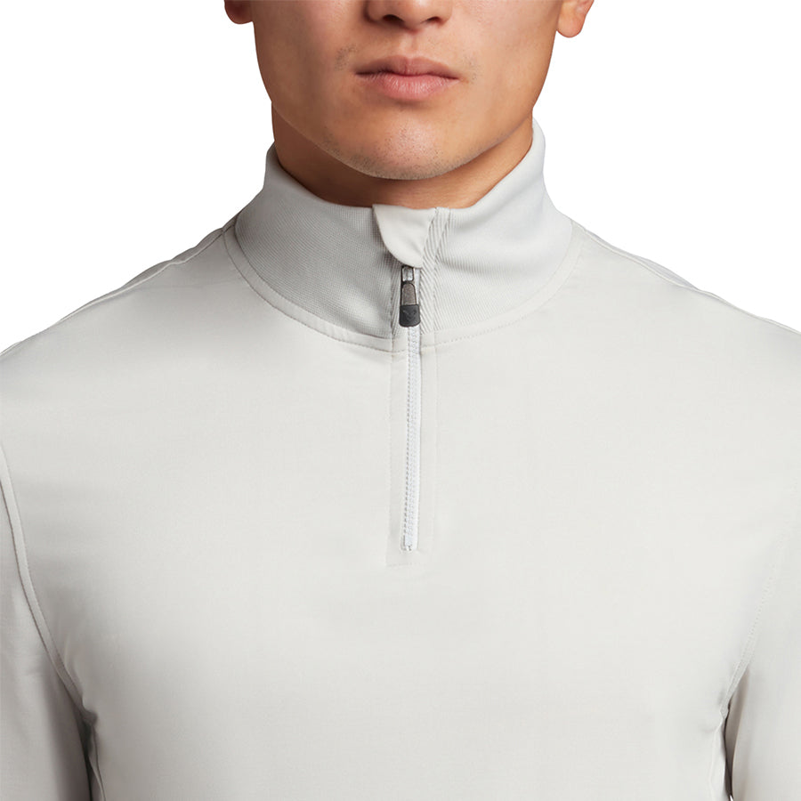 Lyle & Scott Tonal Eagle Tech 1/4 Zip Midlayer -Pebble