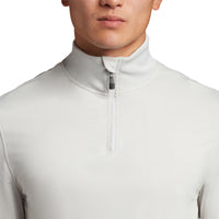 Lyle & Scott Tonal Eagle Tech 1/4 Zip Midlayer -Pebble