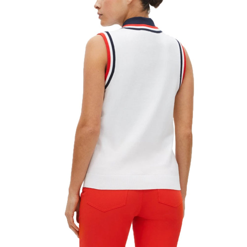 Rohnisch Women's Adele Knitted Golf Vest - White