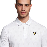 Lyle &amp; Scott 자카드 폴로 셔츠 - 화이트