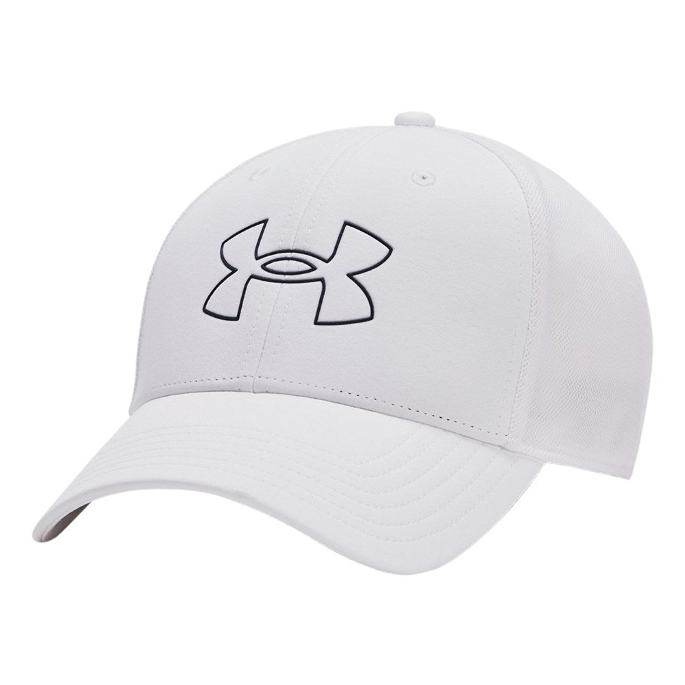 Under Armour ISO Chill 드라이버 메쉬 조절 가능한 골프 캡 - 화이트/아카데미