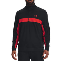 Under Armour Storm Half Zip Golf Midrayer -Black/Radio Red