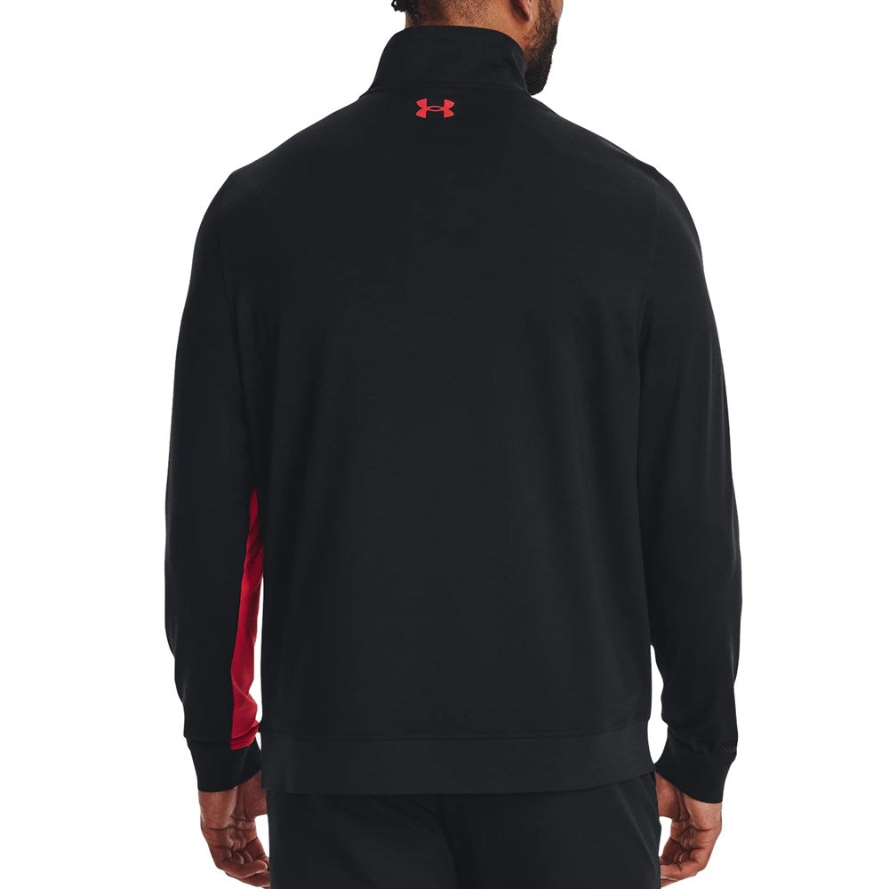 Under Armour Storm Half Zip Golf Midrayer -Black/Radio Red