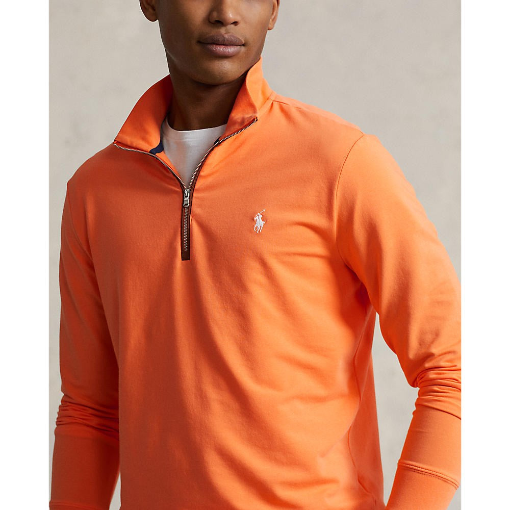 Polo Performance Ralph Lauren Fine Gauge Terry Half Zip - Classic Peach